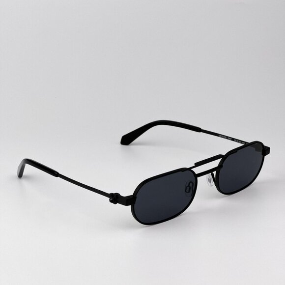 Off-White VAIDEN Men Sunglasses – Black Oval Frame | Model OERI123 1007 - Picture 4 of 12